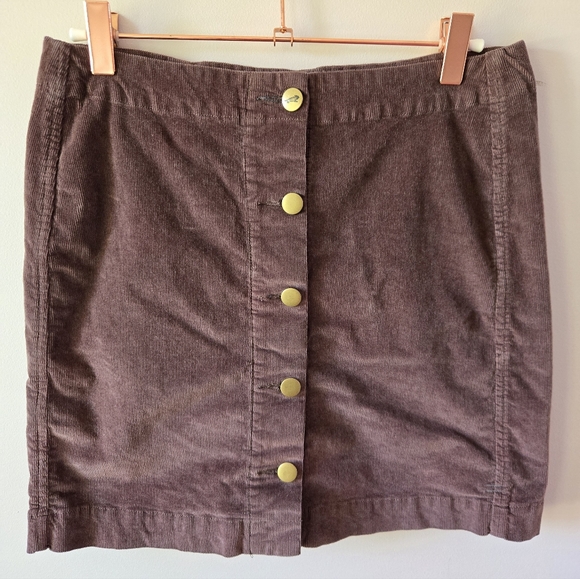 Toad&Co Dresses & Skirts - Toad & Co Cruiser Cord Button Front Mini Skirt - Size 2